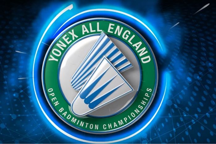 Logo resmi turnamen bulu tangkis All England Open.