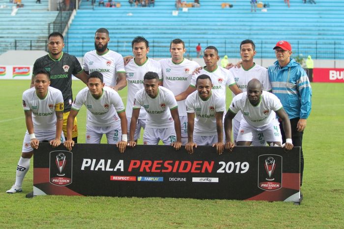 Skuat Kalteng Putra di ajang Piala Presiden 2019.