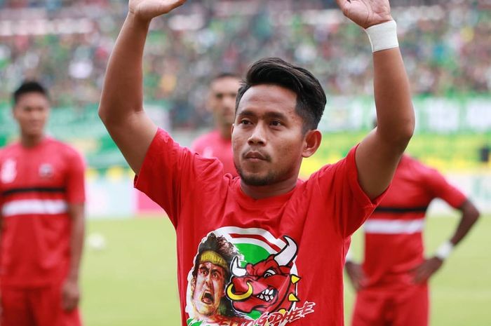 Pemain Madura United, Andik Vermansah siap bermain melawan Persebaya di Piala Presiden 2019.