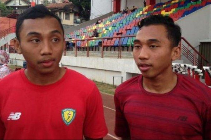 Sprinter kembar Indonesi, Adith Rico dan Adith Rici yang menjadi sorotan salah satu media di China jelang Asean School Games (ASG) 2019 di Semarang.