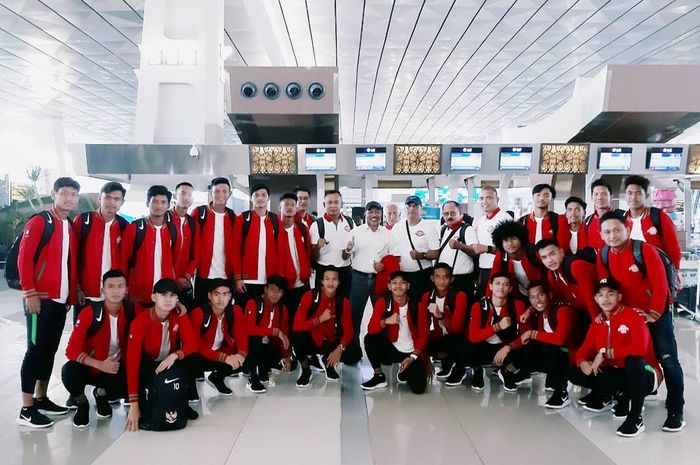 Timnas U-18 Indonesia berangkat ke Vietnam untuk gelaran Piala AFF U-18 2019
