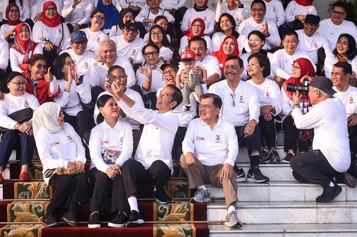 Gathering Kabinet Kerja, Minggu (4/8/2019) di Istana Bogor