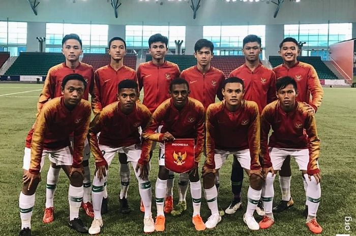 Timnas U-16 Indonesia asuhan Bima Sakti.