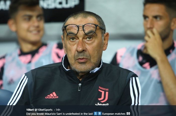 Pelatih Juventus, Maurizio Sarri.