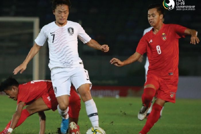 Korea Selatan U-19 berhasil menumbangkan Myanmar U-19 dalam Kualifikasi Piala Asia U-19 2020.