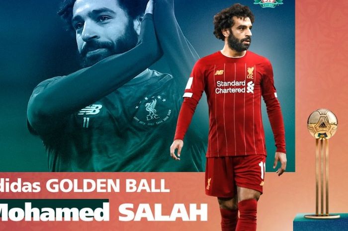 Mohamed Salah, terpilih sebagai pemain terbaik Piala Dunia Klub 2019.