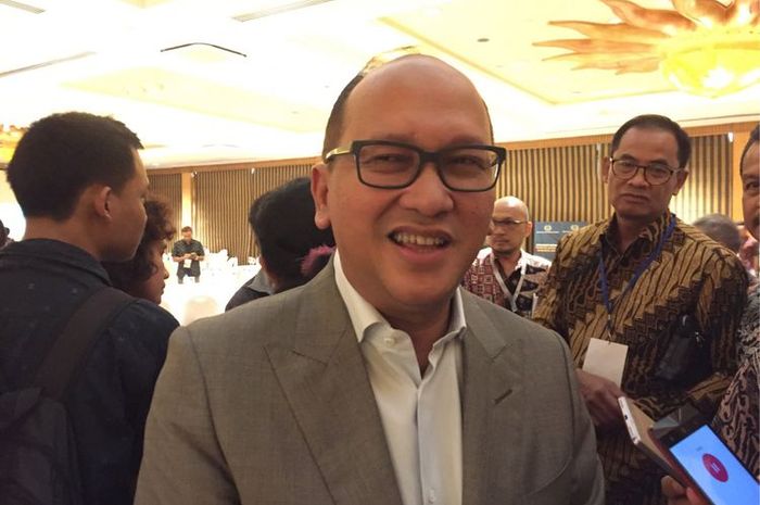 Ketua Pengurus Besar Persatuan Angkat Berat, Binaraga, dan Angkat Besi Seluruh Indonesia (PB PABBSI), Rosan Roeslani.