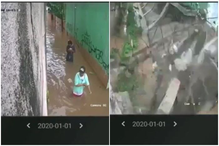 Viral Video Momen Menegangkan 2 Orang Selamat Dari Reruntuhan Tembok