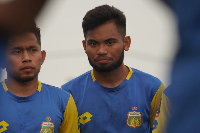 Saddil Ramdani saat mengikuti sesi latihan Bhayangkara FC jelang tampil di Piala Gubernur Jatim 2020