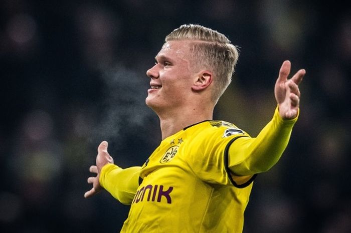 Pemain Borussia Dortmund, Erling Haaland.