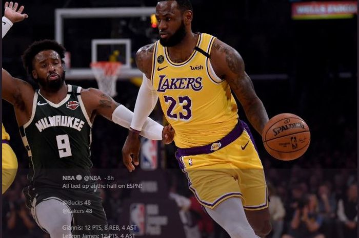 LeBron James Jadi MVP dalam Pertandingan Lakers vs Bucks