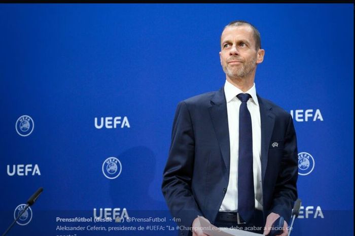 Presiden UEFA, Aleksander Ceferin.