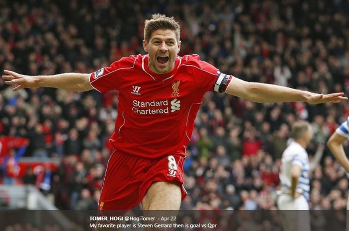 Kapten legendaris Liverpool, Steven Gerrard.