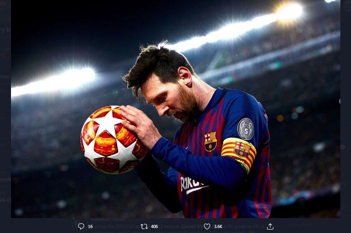 Lionel Messi, kapten Barcelona.