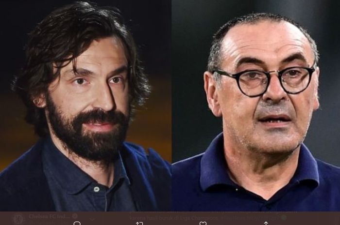 Ilustrasi pelatih baru Juventus, Andrea Pirlo menggantikan pelatih sebelumnya Maurizio Sarri.