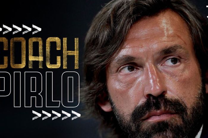 Tampilan di Twitter resmi Juventus mengumumkan pelantikan Andrea Pirlo sebagai pelatih baru menggantikan Maurizio Sarri.