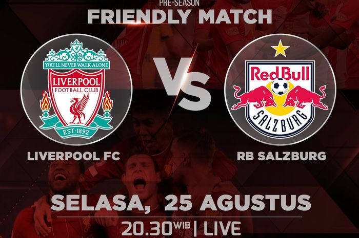 Laga pramusim Liverpool melawan RB Salzburg ditayangkan secara langsung oleh Kompas TV pada Selasa (25/8/2020) pukul 20.30