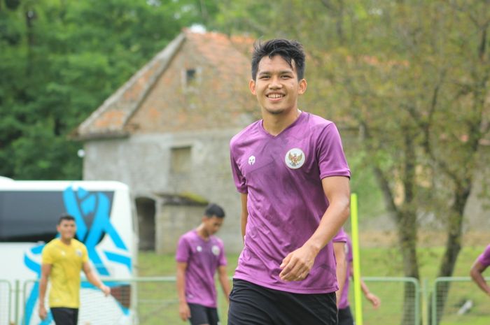 Gelandang timnas U-19 Indonesia, Witan Sulaeman saat menjalani Pemusatan Latihan (TC) di Kroasia.