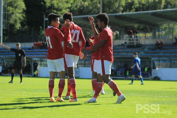 Timnas U-19 Indonesia menang 3-0 atas NK Dugopolje di Stadion NK Uskok Klis, Split, Kamis (8/10/2020) malam WIB.