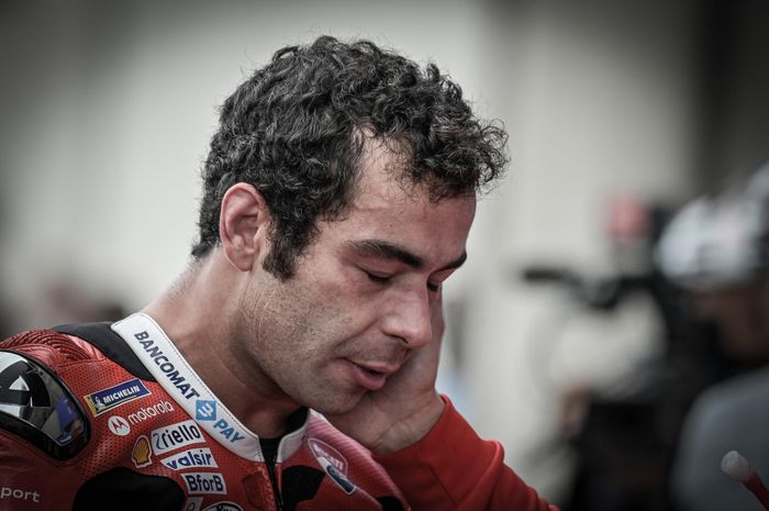 Pembalap Ducati, Danilo Petrucci, setelah balapan MotoGP Prancis di Sirkuit Le Mans, Minggu (11/10/2020).