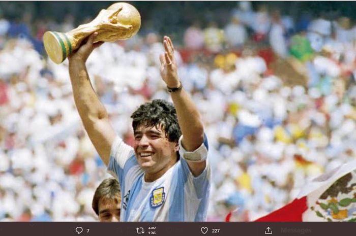 Legenda timnas Argentina, Diego Maradona.