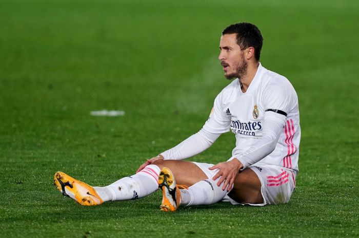 Penyerang sayap Real Madrid, Eden Hazard, kembali mengalami cedera.