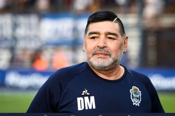 Legenda sepak bola Argentina, Diego Maradona.