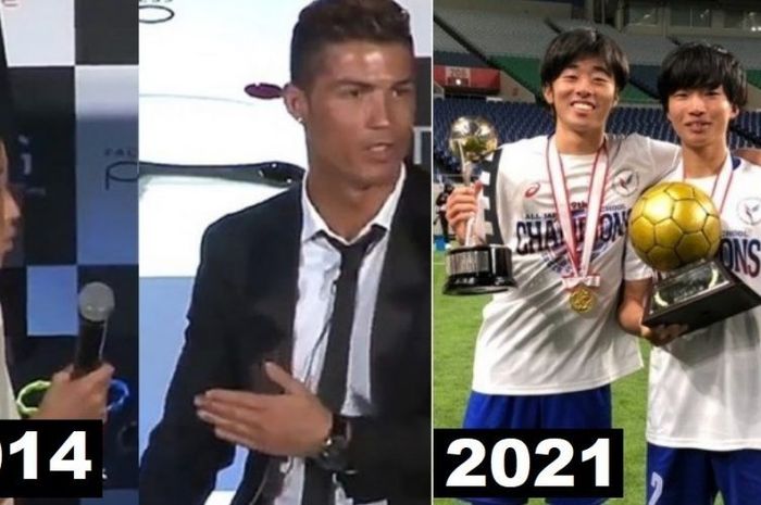 Bocah asal Jepang, Ryota Iwaoka yang pernah dibully karena ingin mencoba berbicara bahasa Portugis dengan Cristiano Ronaldo menjadi juara nasional.