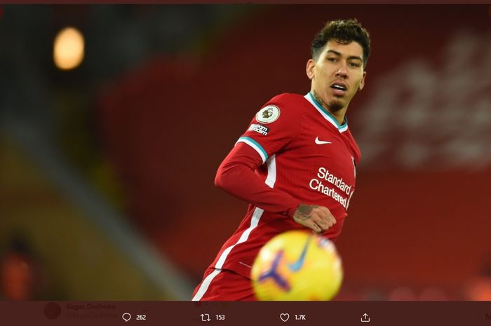 Roberto Firmino mandul  bersama Liverpool di Liga Inggris musim 2020.