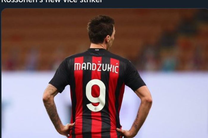 Mario Mandzukic direkrut AC Milan pada bursa transfer Januari 2021.