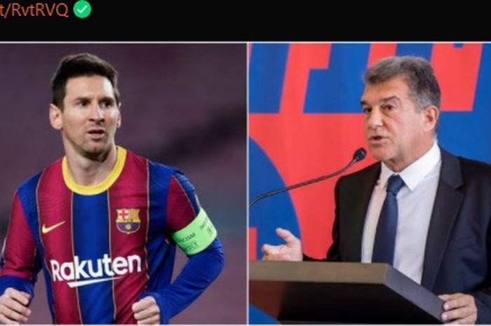 Barcelona dengan presiden barunya, Joan Laporta, diharapkan segera mengikat kontrak baru bagi Lionel Messi.