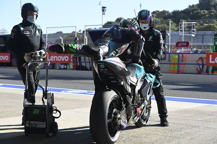 Motor Yamaha YZR-M1 miliknya diupdate, begini komentar pembalap tim Petronas Yamaha SRT, Franco Morbidelli.