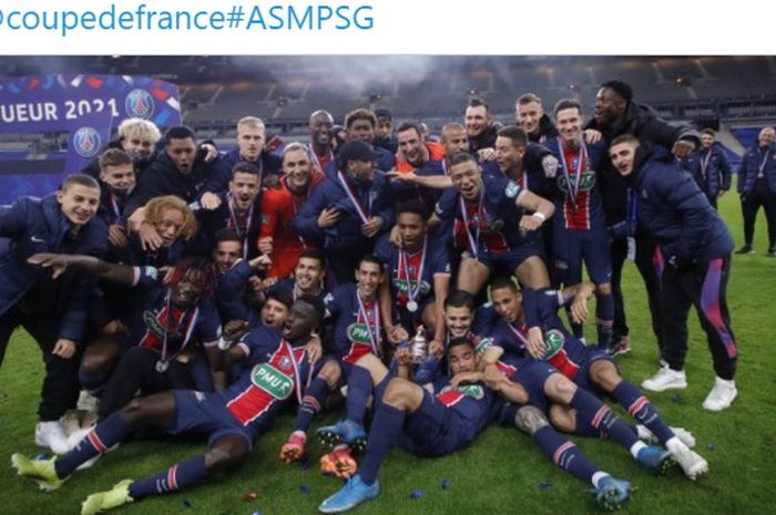 Paris Saint-Germain berhasil mengukuhkan diri sebagai kampiun Piala Prancis 2020-2021.