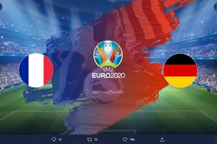 Laga kedua dari Grup F EURO 2020, Timnas Prancis vs Jerman akan berlangsung di Stadion Allianz Arena, Munich pada Rabu (16/6/2021) pukul 02.00 WIB.