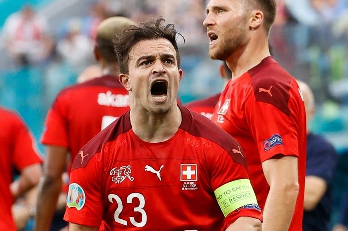 Xherdan Shaqiri yang berhasil mencetak gol untuk timnas Swiss.