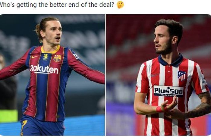 Satu hal ini menjadi kendala kesepakatan Barter Barcelona dan Atletico Madrid untuk Antoine Grizmann dan Saul Niguez.