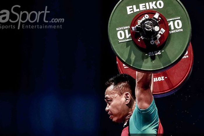 Eko Yuli Irawan, atlet andalan angkat besi Indonesia di Olimpiade Tokyo 2020.