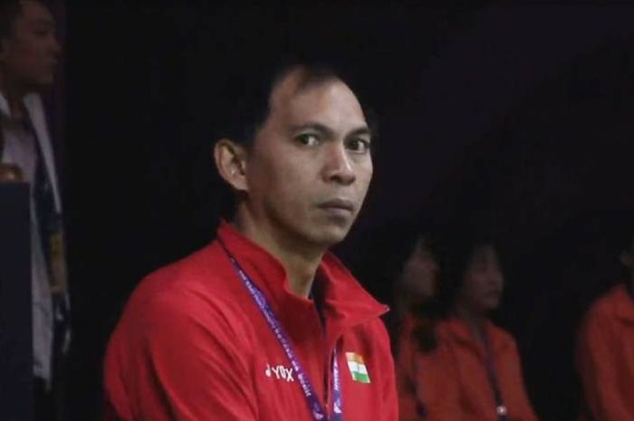 Flandy Limpele, pelatih kepala ganda putra Malaysia yang sukses membimbing Aaron Chia dan Soh Wooi Yik mengalahkan Marcus dan Kevin di perempat final bulu tangkis Olimpiade Tokyo 2020.