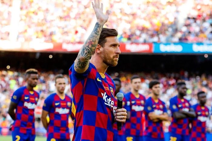 Lionel Messi resmi tinggalkan Barcelona.