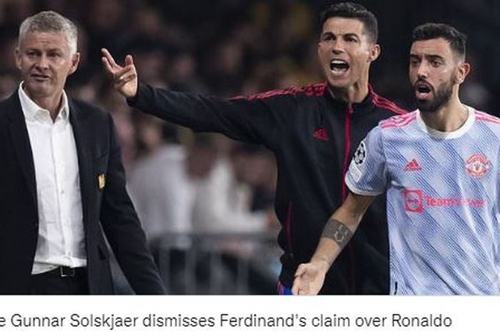 Pelatih Manchester United, Ole Gunnar Solskjaer memberikan balasan terhadap kritik Rio Ferdinand terkait aksi Cristiano Ronaldo.