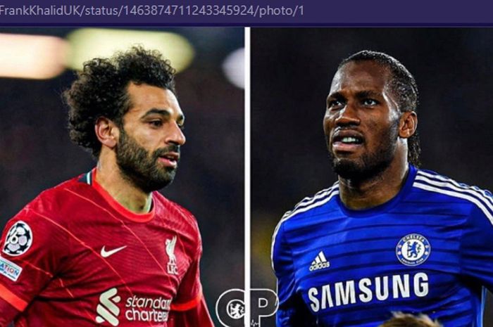 Bintang Liverpool, Mohamed Salah, membuat legenda Chelsea, Didier Drogba, ingin menangis karena terus memecahkan rekornya. 