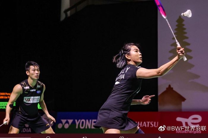 Ganda campuran Malaysia, Chan Peng Soon/Goh Liu Yingb sat bertanding melawan Mathias Christiansen/Alexandra Boje (Denmark) di laga kedua grup B BWF World Tour Finals 2021, Kamis (2/12/2021).