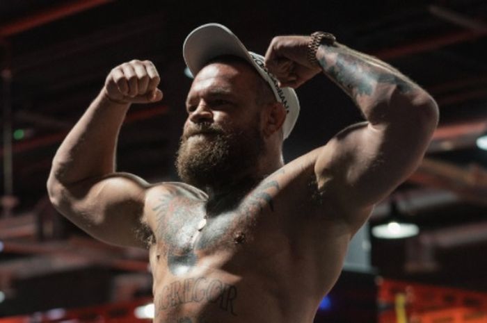 Penampakan terbaru Conor McGregor dengan berat badan 86,2 kg.