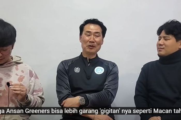 Pelatih Ansan Greeners, Cho Min-kook saat diwawancara salah satu media Korea Selatan, Sports-G pada Rabu (19/1/2022).
