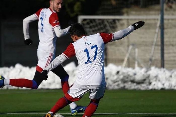 Egy Maulana Vikri tampil sejak awal dan membawa FK Senica menang 2-1 atas FC Vion Zlate Moravce dalam laga Tipsport Liga, di Stadion NTC Senec, Sabtu (22/1/2022).