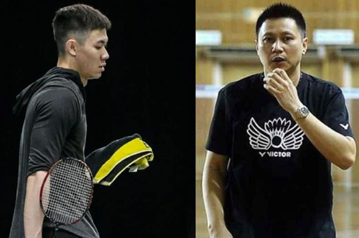 Pelatih Lee Zii Jia (kanan), Indra Wijaya menaruh harapan kepada muridnya di Kejuaraan Bulu Tangkis Asia 2022.