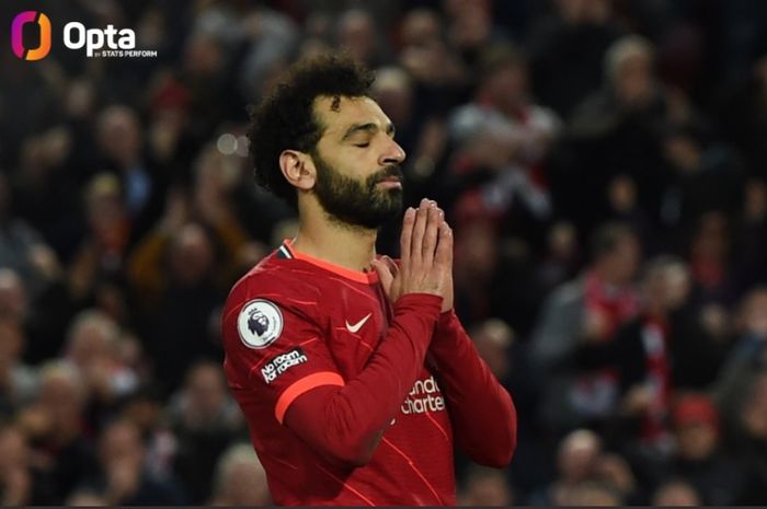 Penyerang Liverpool, Mohamed Salah, berjodoh dengan gawang Manchester United menyusul keberhasilannya membawa The Reds pesta gol atas The Red Devils.