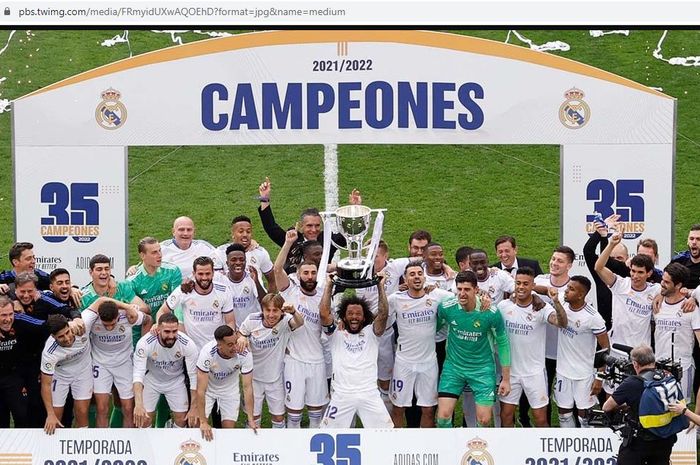 Real Madrid menjuarai Liga Spanyol 2021-2022