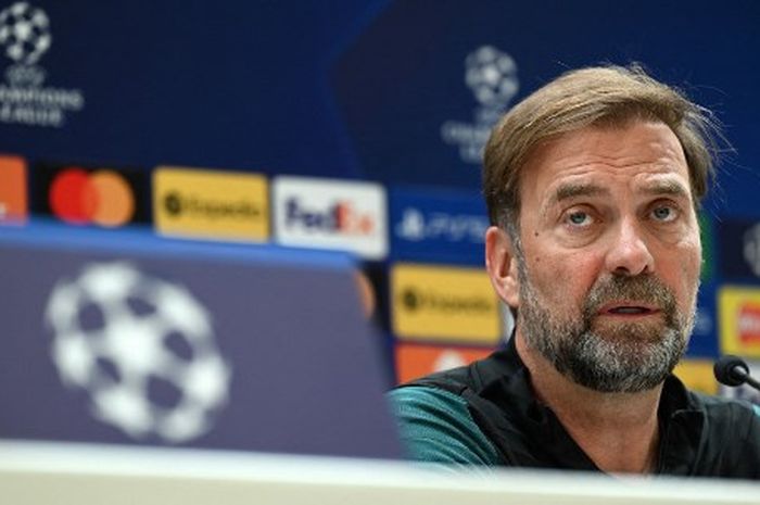 Pelatih Liverpool, Juergen Klopp, berbicara dalam konferensi pers di tempat latihan The Reds, Inggris, 25 Mei 2022.