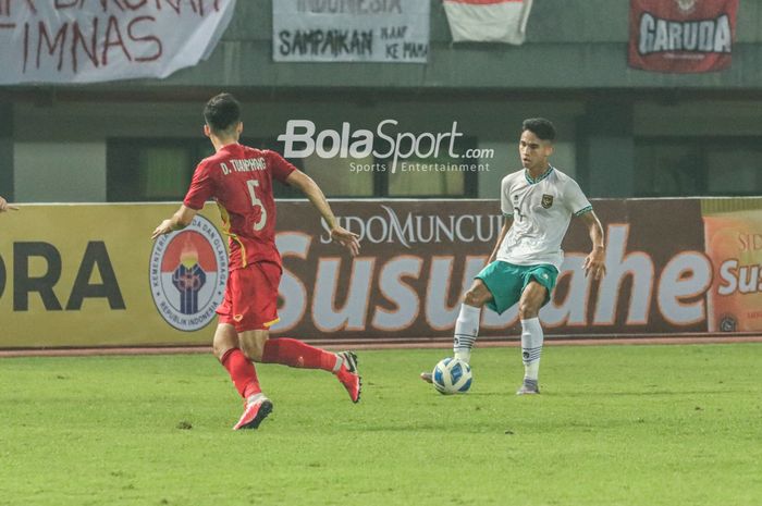 Laga Timnas U-19 Indonesia vs Timnas U-19 Vietnam pada Piala AFF U-19 2022